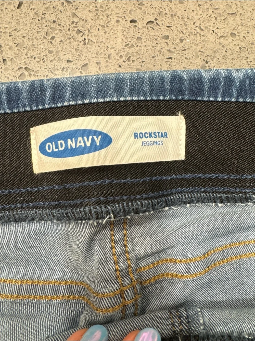 Old Navy Dark Blue Pull-On Jeggings